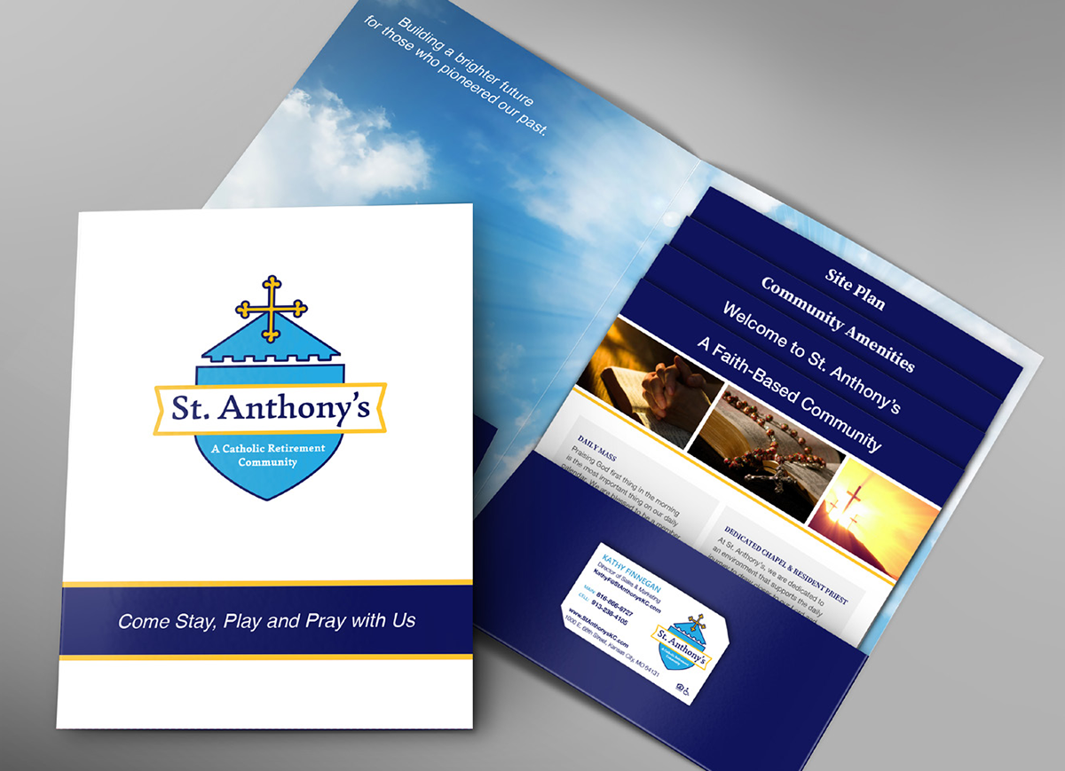 St. Anthony's Pocket Folder with About Us insert